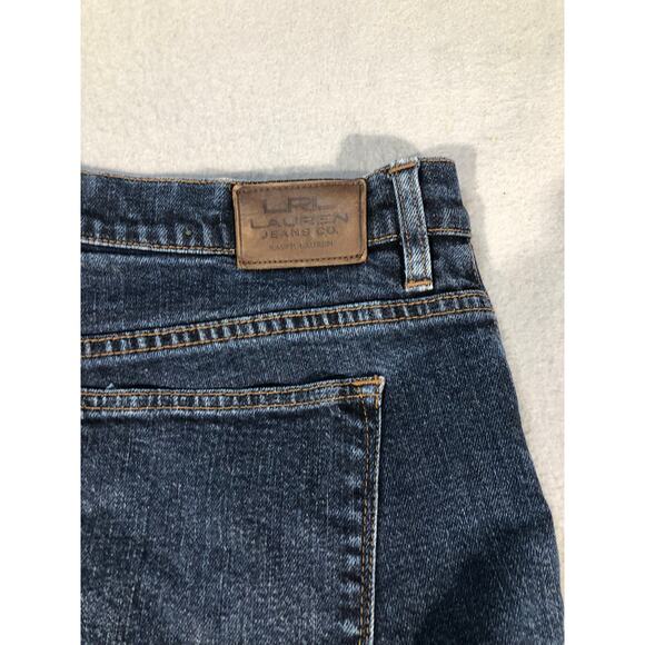 Lauren Ralph Lauren Classic Straight Jeans Women Dark Wash Denim 14P, petite - Picture 5 of 7